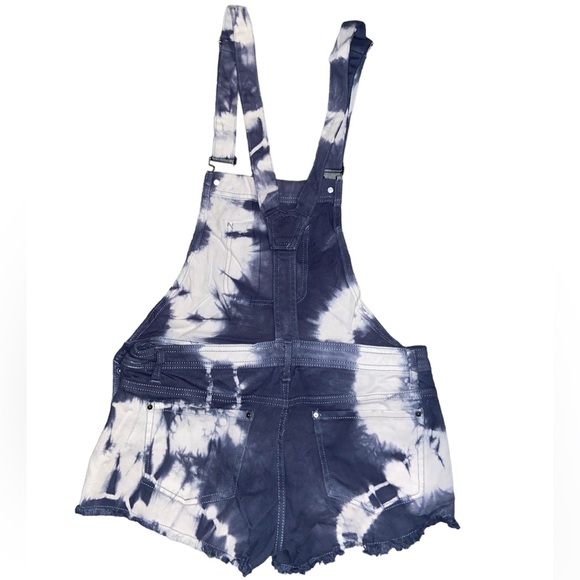 New EMPYRE Tie Dye Boyfriend Overalls - Picture 2 of 7